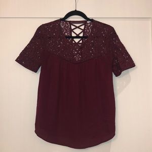 Maroon Dex Blouse
